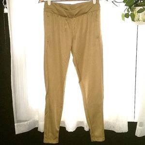 Adidas Primegreen Tiro pants, Aeroready, tan, zippered pockets, drawstring, NWT